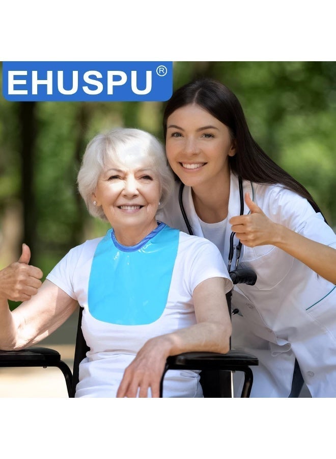 EHUSPU Tracheostomy Shower Cover Neck Stoma Protector for Tracheostomy,Waterproof Shower Shield Neck Stoma Guard (Blue and Rose Red-2pc) - Image 2